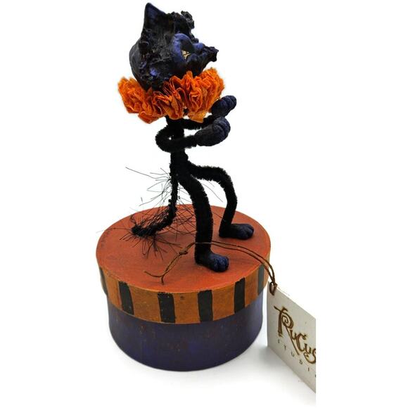 Rucus Studio Scott Smith Brat Cat Halloween Purple Black Figure Candy Box Decor - Picture 3 of 8